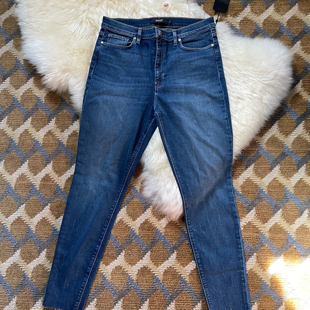HUDSON Barbara high waist super skinny cut hem  ankle SIZE 31